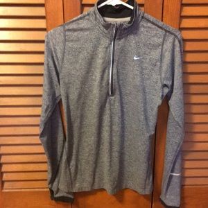 Nike dry-fit half zip long sleeve shirt